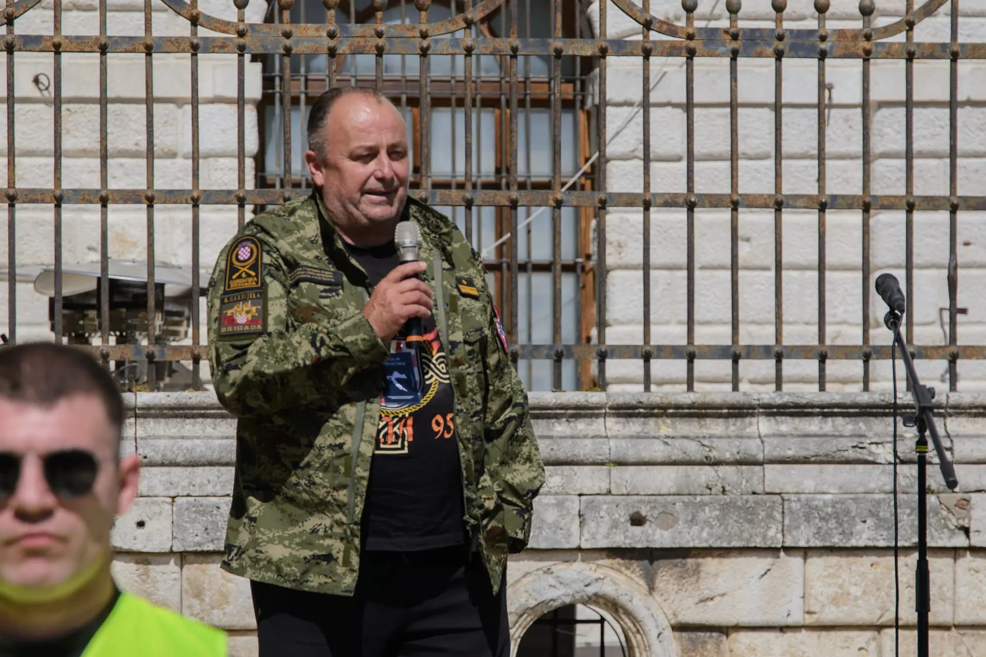Protest in Zadar on Narodni trg 7